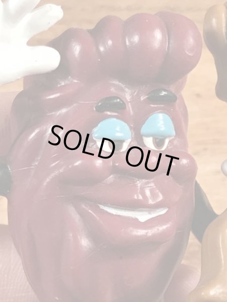 カリフォルニアレーズンのウッドベースの80年代ビンテージPVCフィギュア