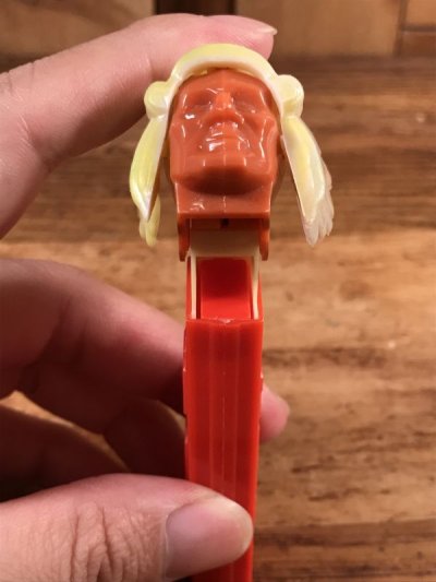 画像1: “Indian Chief” No Feet Pez Dispenser　インディアンチーフ　ビンテージ　ペッツ　足無し　60〜70年代