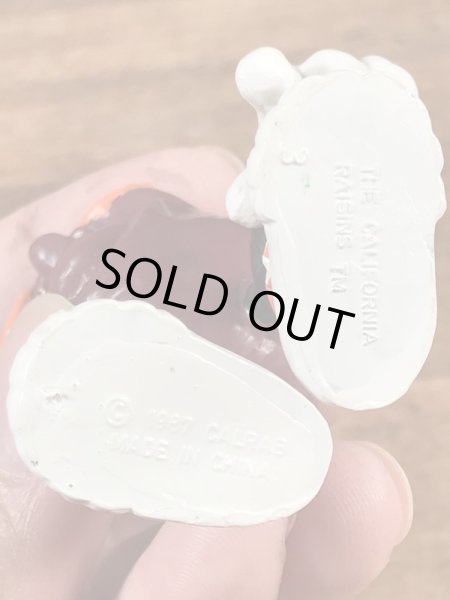 アドバタイジングキャラクターのカリフォルニアレーズンズの80’sヴィンテージPVCフィギュア