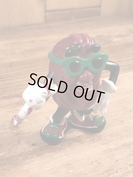 カリフォルニアレーズンのキャンディケーンの80年代ビンテージPVCフィギュア