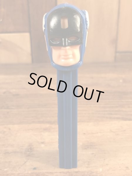 マーベルヒーローのキャプテンアメリカの70〜80’sヴィンテージ足無しPezディスペンサー