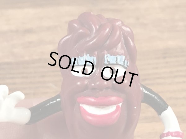 アドバタイジングキャラクターのカリフォルニアレーズンの80年代ビンテージPVCフィギュア