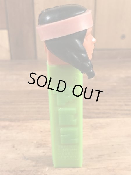 黄緑ステムのインディアンメイデンの50〜60年代ビンテージ足なしペッツ