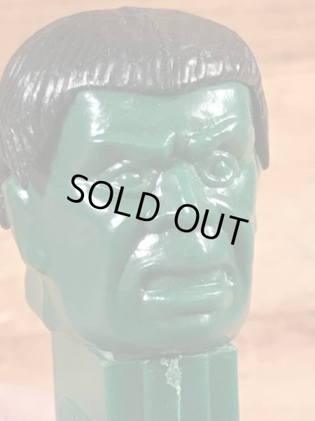 マーベルヒーローのIncredible Hulkの60〜70’sヴィンテージ足無しPezディスペンサー