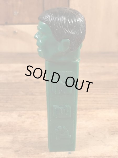 マーベルヒーローのIncredible Hulkの60〜70’sヴィンテージ足無しPezディスペンサー