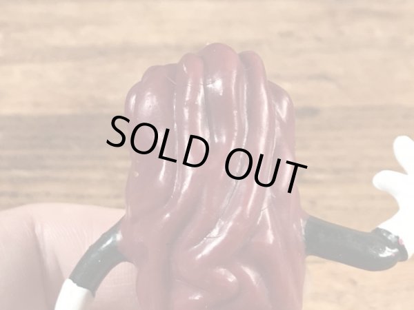 アドバタイジングキャラクターのカリフォルニアレーズンの80年代ビンテージPVCフィギュア