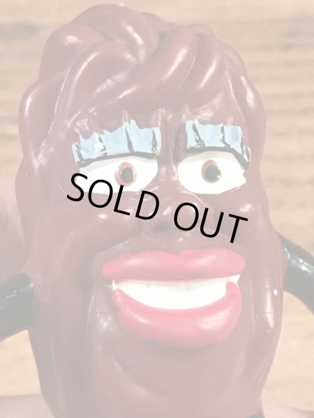 アドバタイジングキャラクターのカリフォルニアレーズンの80年代ビンテージPVCフィギュア