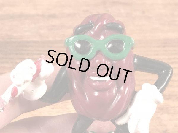 カリフォルニアレーズンのキャンディケーンの80年代ビンテージPVCフィギュア