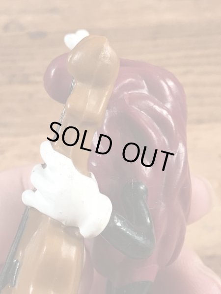 カリフォルニアレーズンのウッドベースの80年代ビンテージPVCフィギュア