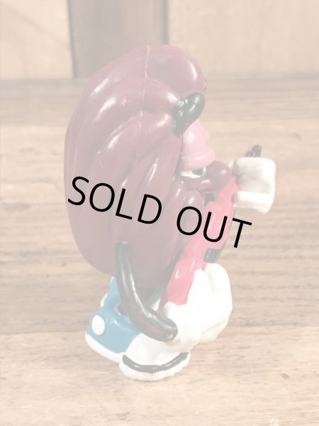 カリフォルニアレーズンのギターの80年代ビンテージPVCフィギュア