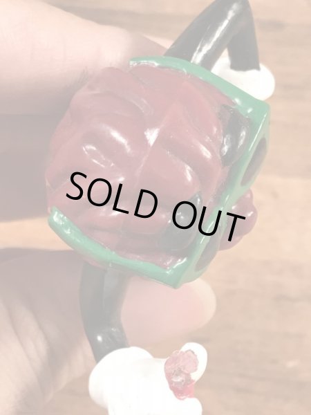 カリフォルニアレーズンのキャンディケーンの80年代ビンテージPVCフィギュア