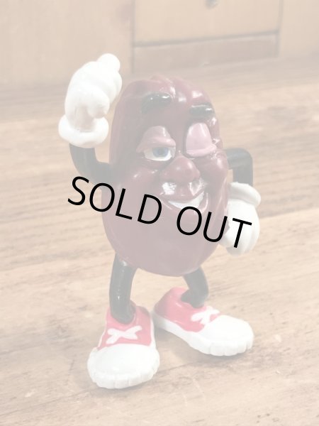 企業キャラクターのカリフォルニアレーズンの80年代ビンテージPVCフィギュア