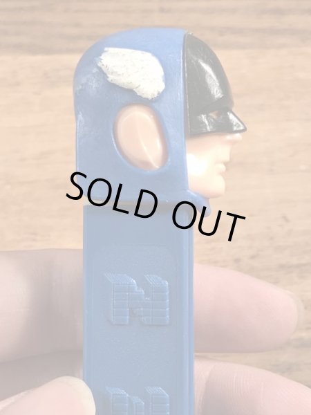 マーベルヒーローのキャプテンアメリカの70〜80年代ビンテージ足なしペッツ