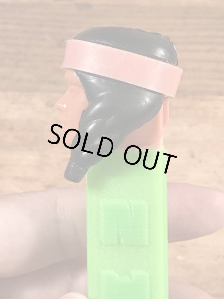 黄緑ステムのインディアンメイデンの50〜60年代ビンテージ足なしペッツ