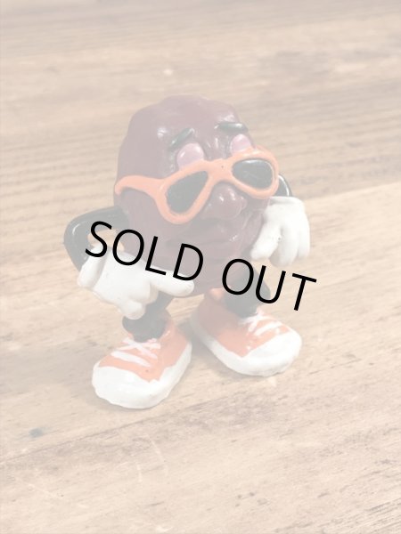 企業キャラクターのカリフォルニアレーズンの80年代ビンテージPVCフィギュア