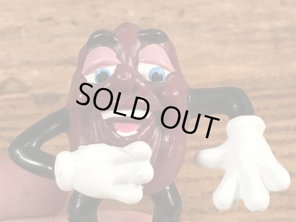 企業キャラクターのカリフォルニアレーズンの80年代ビンテージPVCフィギュア