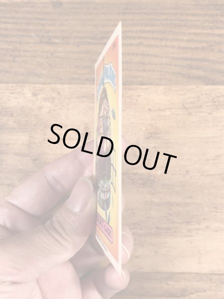 トップス社製のガーベッジペイルキッズの80年代ビンテージステッカーカード