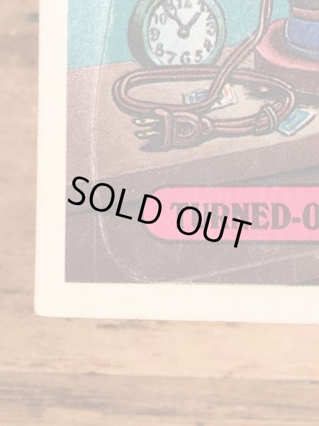 トップス社製のガーベッジペイルキッズの80年代ビンテージステッカーカード