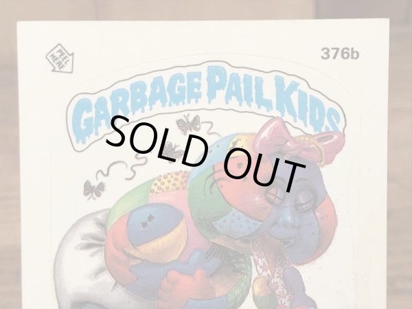 トップス社製のガーベッジペイルキッズの80年代ビンテージステッカーカード