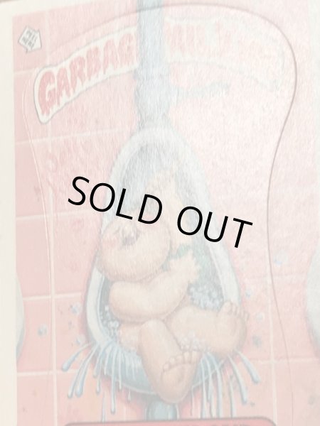 トップス社製のガーベッジペイルキッズの80年代ビンテージステッカーカード