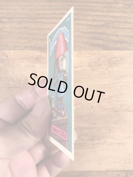 トップス社製のガーベッジペイルキッズの80年代ビンテージステッカーカード