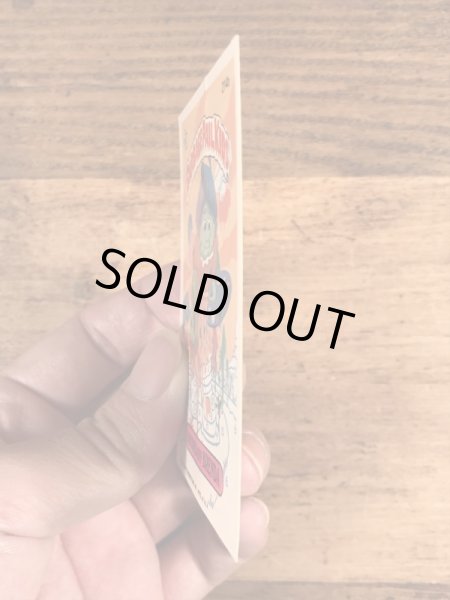 トップス社製のガーベッジペイルキッズの80年代ビンテージステッカーカード