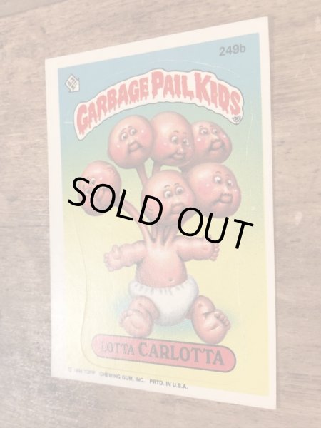 Topps社製のガーベッジペイルキッズの80’sヴィンテージカードシール