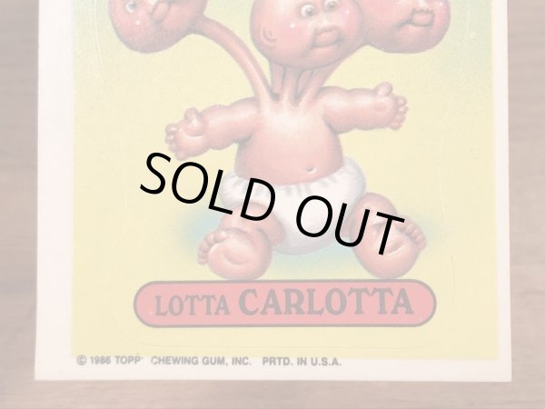 Topps社製のガーベッジペイルキッズの80’sヴィンテージカードシール