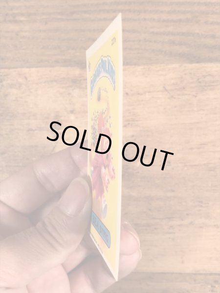 トップス社製のガーベッジペイルキッズの80年代ビンテージステッカーカード