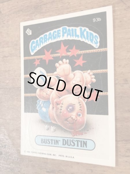 Topps社製のガーベッジペイルキッズの80’sヴィンテージカードシール