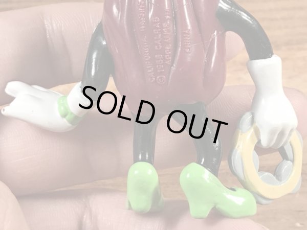 カリフォルニアレーズンのタンバリンを持った女の80年代ビンテージPVCフィギュア