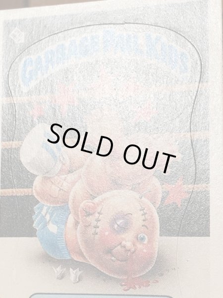 トップス社製のガーベッジペイルキッズの80年代ビンテージステッカーカード