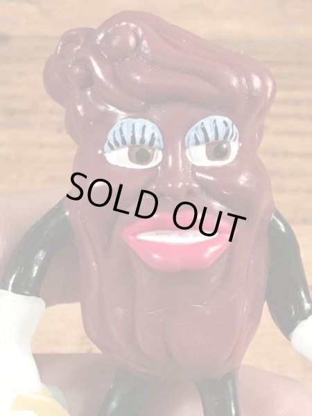 カリフォルニアレーズンのタンバリンを持った女の80年代ビンテージPVCフィギュア