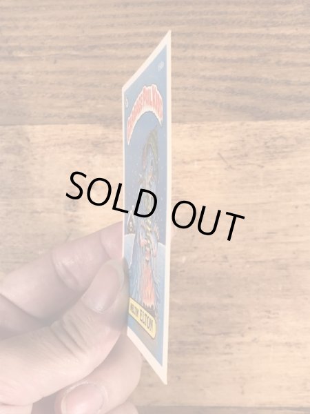 トップス社製のガーベッジペイルキッズの80年代ビンテージステッカーカード