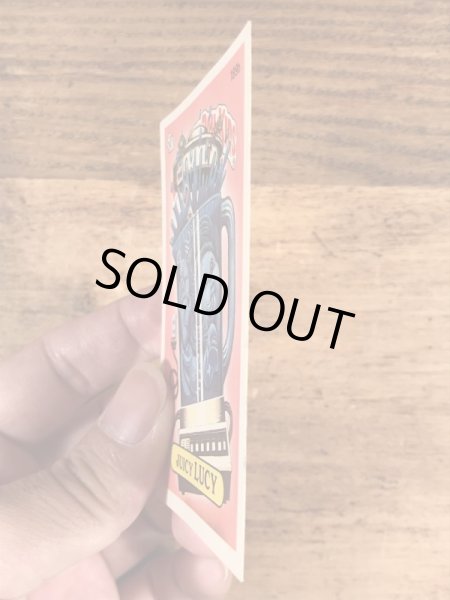 トップス社製のガーベッジペイルキッズの80年代ビンテージステッカーカード