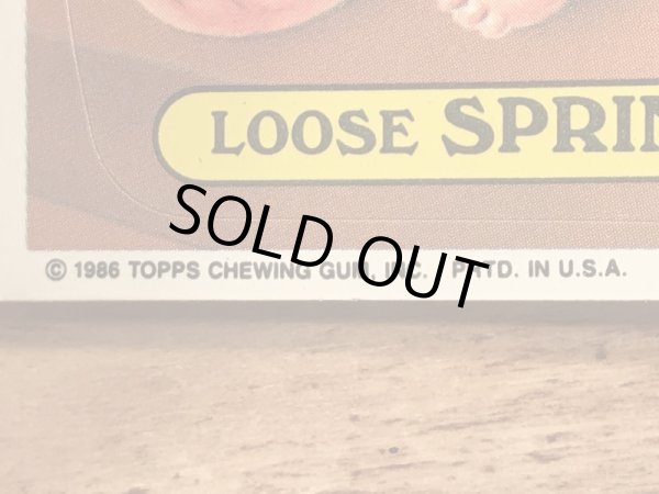 Topps社製のガーベッジペイルキッズの80’sヴィンテージカードシール