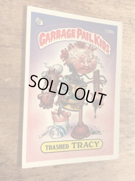 トップス社製のガーベッジペイルキッズの80年代ビンテージステッカーカード