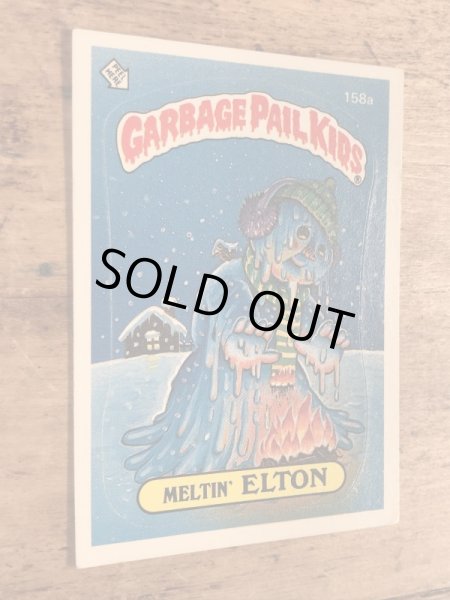 トップス社製のガーベッジペイルキッズの80年代ビンテージステッカーカード