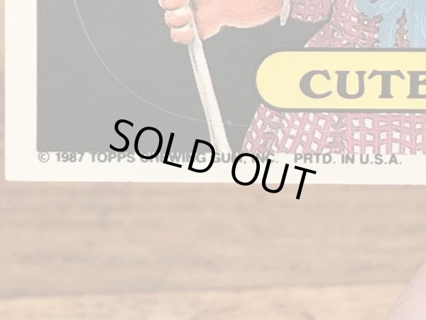 Topps社製のガーベッジペイルキッズの80’sヴィンテージカードシール