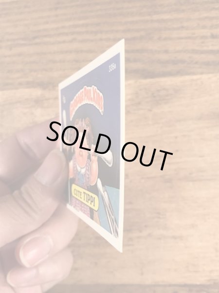 トップス社製のガーベッジペイルキッズの80年代ビンテージステッカーカード