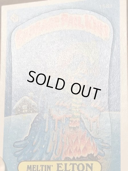 トップス社製のガーベッジペイルキッズの80年代ビンテージステッカーカード