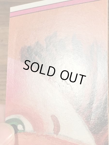 トップス社製のガーベッジペイルキッズの80年代ビンテージステッカーカード