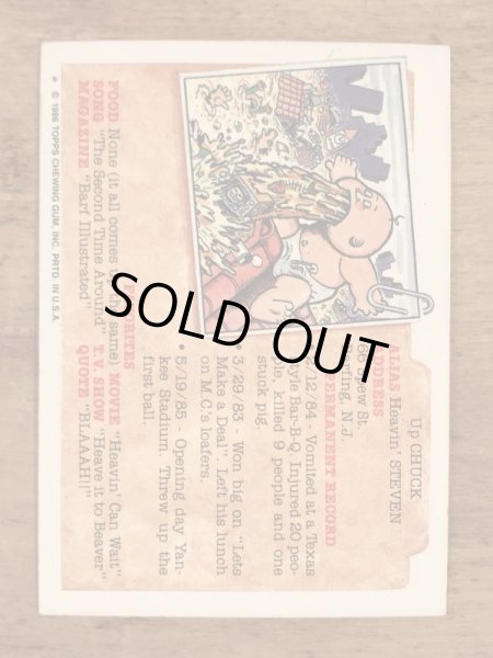 Topps社製のガーベッジペイルキッズの80’sヴィンテージカードシール