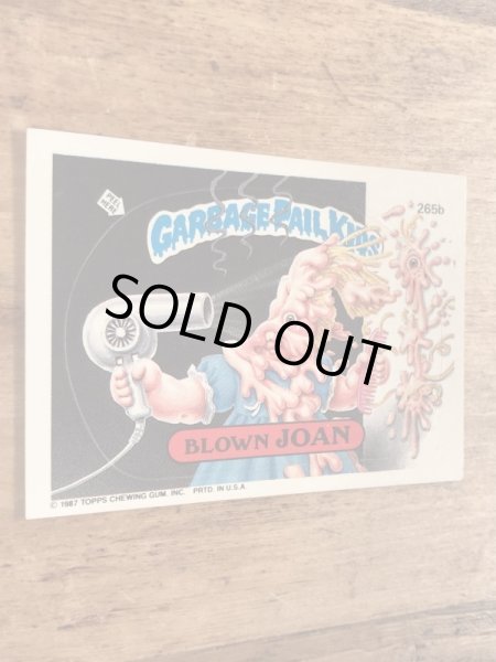 トップス社製のガーベッジペイルキッズの80年代ビンテージステッカーカード