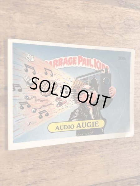 トップス社製のガーベッジペイルキッズの80年代ビンテージステッカーカード