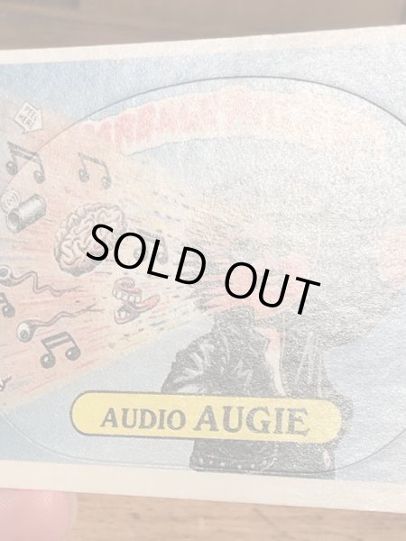 トップス社製のガーベッジペイルキッズの80年代ビンテージステッカーカード