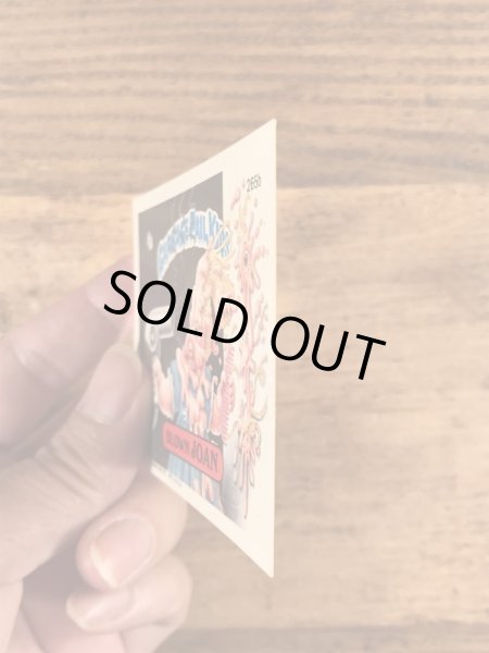 トップス社製のガーベッジペイルキッズの80年代ビンテージステッカーカード