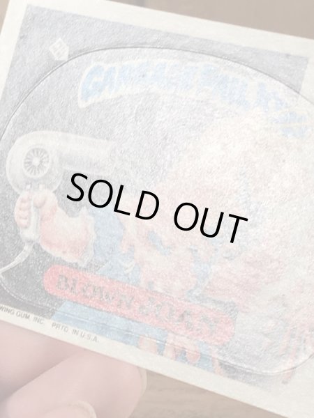 トップス社製のガーベッジペイルキッズの80年代ビンテージステッカーカード