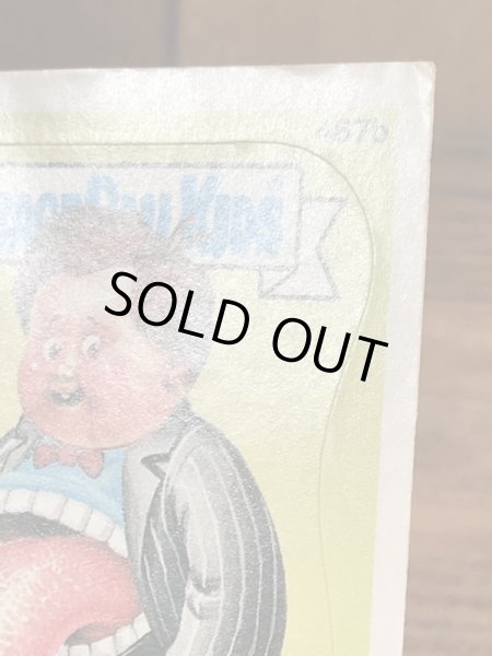 トップス社製のガーベッジペイルキッズの80年代ビンテージステッカーカード