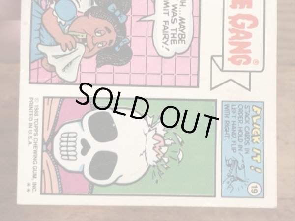 Topps社製のガーベッジペイルキッズの80’sヴィンテージカードシール